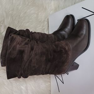 Women's Markon Danielle, Brown Suede/Leather, US Size 9W